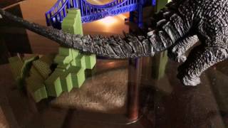 Goji battles ep 1 Godzilla 1954 vs Godzilla 2014 Made with stop motion studio and imovie [upl. by Lusa]