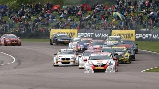 THRUXTON HIGHLIGHTS  BTCC 2015 [upl. by Eidderf]