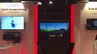 WayRay holographic AR display for cars CES 2018 [upl. by Ecyrb553]