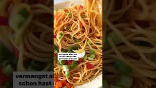 😍🍝 Asiatischer Spaghettisalat unter 15 Minuten  Monsieur Cuisine Rezept [upl. by Carrie]