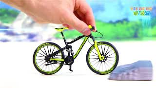 YEIBOBO  Alloy Mini Downhill Mountain Bike Toy Diecast BMX Finger Bike Model for Collections [upl. by Hurlow]