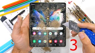 Is the Galaxy Fold 3 really 80 Stronger  Durability Test [upl. by Halla729]