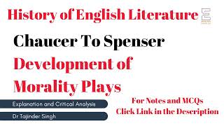 Development of Morality Plays  NET NTA English  History of English Literature [upl. by Outhe860]