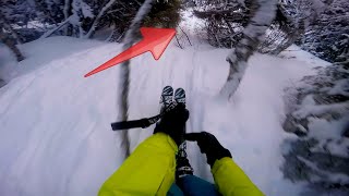 Skiing through forest with no mercy [upl. by Schuh]