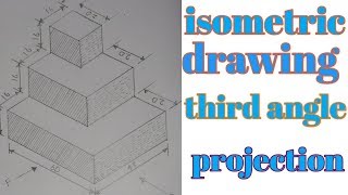 Orthographic projection  how to draw third angle projection  by iti ed hindi [upl. by Nnaul235]