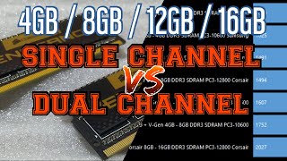 Cek Performa RAM Laptop Asus N43SL  4GB vs 8GB vs 12GB vs 16GB  Single Channel vs Dual Channel [upl. by Aharon698]