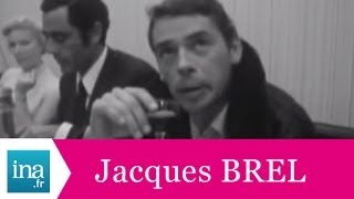 Jacques Brel quotJe veux moffrir le temps de me tairequot Interview exclusive  Archive vidéo INA [upl. by Ichabod444]