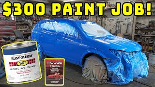 Clear Coat over Rust Paint  DIY Professional Rustoleum Paint Job [upl. by Quince416]