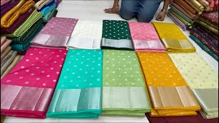 chickpet Bangalore wholesale silk sarees Single piece courier available [upl. by Kartis]