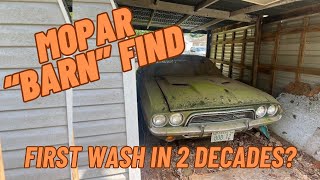 Rescued Mopar quotBarnquot Find 1972 340 Dodge Challenger First Wash in DECADES [upl. by Ingar]