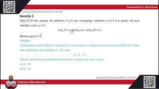 Questões de Análise Funcional 003  Professor Elias Macêdo [upl. by Cutlor309]