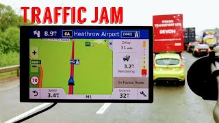 Garmin Drivesmart 61 Traffic jam information [upl. by Nothgiel]