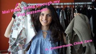 Mai Haul  Go through my monthly visa statement luxury and high street ft Zimmermann Chloé Zara [upl. by Eirac]