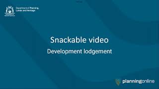 3 Planning Online  Development lodgement overview [upl. by Zakaria976]