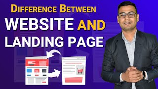 Difference between Landing Page amp website  Landing Page Tutorials [upl. by Nwonknu]