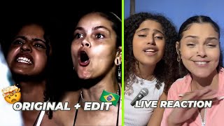 Brazilian Rap Battle  Lili x Maria  Original vs Edit vs Live Reaction [upl. by Lemaj]