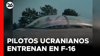 Así entrenan los pilotos ucranianos en aviones F16 en medio del conflicto bélico [upl. by Alywt232]