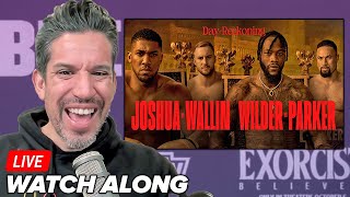 Deontay Wilder vs Parker • Joshua vs Wallin • Live Fight Watch Along amp Reaction [upl. by Eirahs]