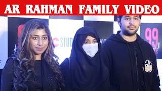 A R Rahman Family Entry at 99 Songs Celebrity Premiere Show  AR Rahman  Jio Studios [upl. by Osi]