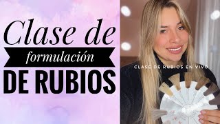 Tonos favoritos de rubios CLASE EN VIVO [upl. by Asum812]