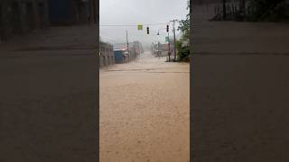 Boone North Carolina Flooding Downtown App State campus Rivers Street became a river shorts [upl. by Ellehcan]