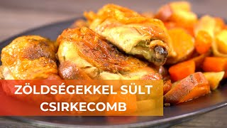 Zöldségekkel sült csirkecomb [upl. by Atiuqehc]