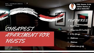 GTAV CHEAPEST APARTMENT FOR HEISTS [upl. by Ashford]