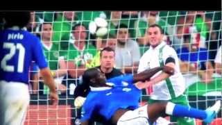 Mario Balotelli Golazo  Italy v Ireland Euro 2012 [upl. by Aneehc185]