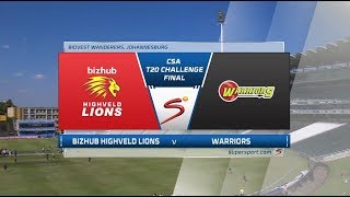 CSA T20 Challenge  Final  Lions vs Warriors [upl. by Elsie]