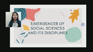 DISS Emergences of Social Sciences and Its Disciplines [upl. by Hillyer]