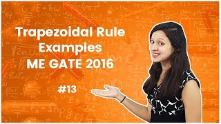 11Trapezoidal Rule Examples Asked in ME GATE 2016  Numerical Methods [upl. by Havener30]