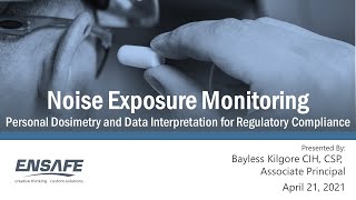 Noise Exposure Monitoring Personal Dosimetry and Data Interpretation for Regulatory Compliance [upl. by Fredelia]