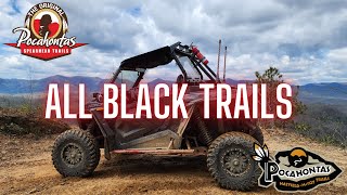 Pocahontas Hatfield McCoy and Spearhead  All Black Trails  SXS  UTV Trail Riding  22 RZR XP 1000 [upl. by Ros73]