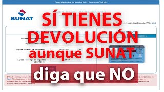 Devolución de Impuestos 2023 Sunat  Como saber si tengo devolución de renta de quinta categoría [upl. by Law]