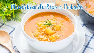 Minestra Riso e Patate  Ricetta Facile Zuppa di Verdure Invernale  55Winston55 [upl. by Ataynik]