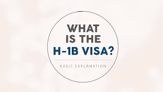 What is the H1B Visa H1B Immigration Requirements [upl. by Eliason]