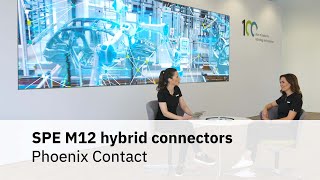 In detail Single Pair Ethernet M12 hybrid connectors [upl. by Akemed]