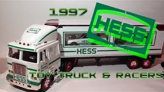 Video Review of the Hess Toy Truck 1997 Hess Toy Truck and Racers [upl. by Alric818]