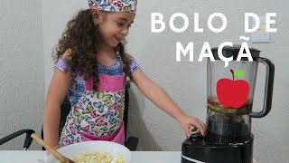 Rafaella na cozinha Bolo de maçã 🍎 [upl. by Ennovyahs573]