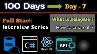 day7  Full Stack interview series  What is Delegate in C and how to use it [upl. by Ayoted960]