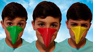 Learn colors with JOHNY JOHNY Yes Papa Song Nursery Rhymes amp Color Nose  Finger Family Song [upl. by Aitnic150]