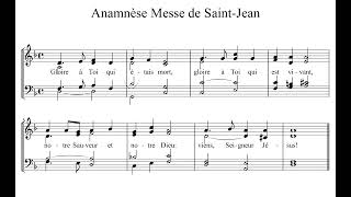 Anamnèse Messe de Saint Jean [upl. by Nnylacissej98]