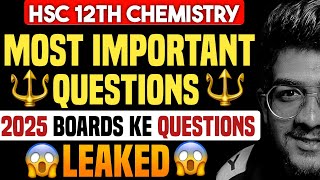 12 hsc chemistry important questions Boards 2025 chemistry class 12 important questions 2025 hsc [upl. by Nnyltiak]