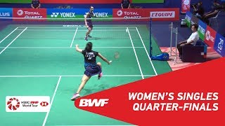 QF  WS  TAI Tzu Ying TPE 1 vs Saina NEHWAL IND  BWF 2018 [upl. by Glenden]