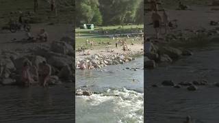 Isar Schwimmzone mit Blickpunkt von der Reichenbachbrücke München 30082024 [upl. by Gilmore321]