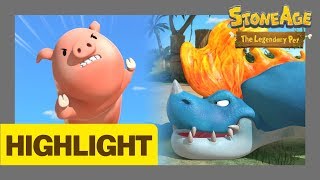 Highlight Clip l Episode 19 l Lovesick Pinkpig l Stone Age The Legendary Pet [upl. by Pelage686]