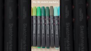 My 36 sketch markers youtubeshorts song music colors subscribe crelando viralshorts [upl. by Karola]