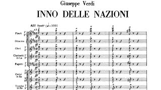 G Verdi  Inno delle Nazioni  1862 [upl. by Enelyak127]