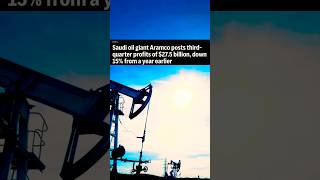 Saudi Oil Giant Aramco Posts Declining Profits 🛢️ foryou news world economy politics oil [upl. by Amme309]