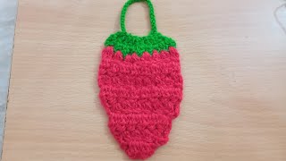 Strawberry Coin Purse  Cute amp Easy Sewing Tutorial [upl. by Refotsirhc]